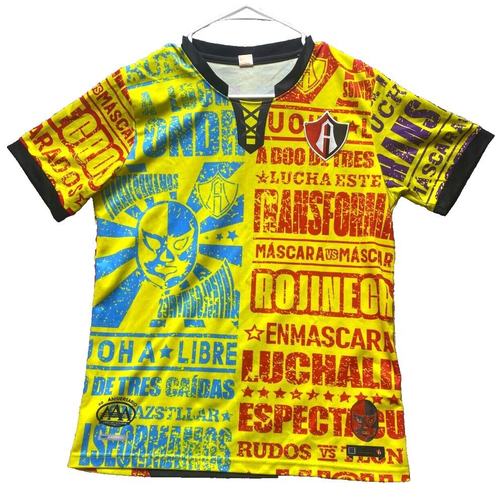 Atlas FC Lucha Libre Jersey Adult Small Mexico 17‎ Soccer 30th Anniversary Mens